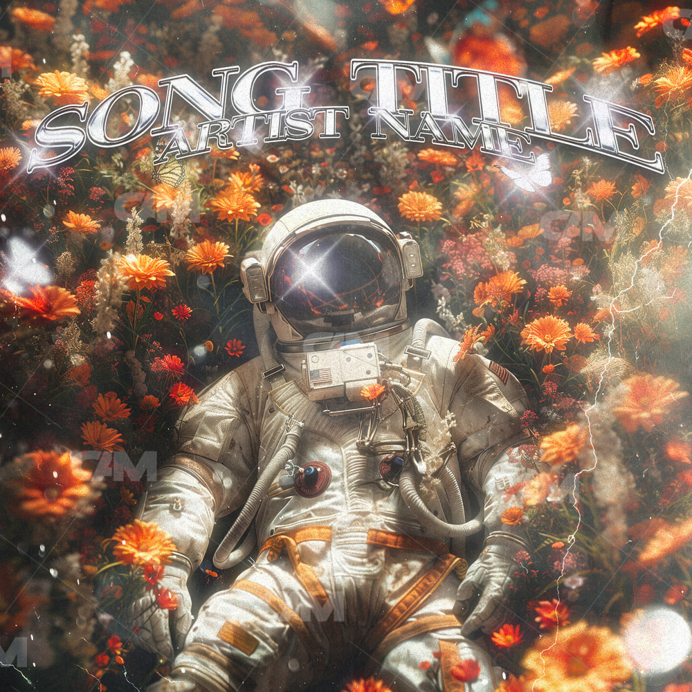 Astronaut With Flowers