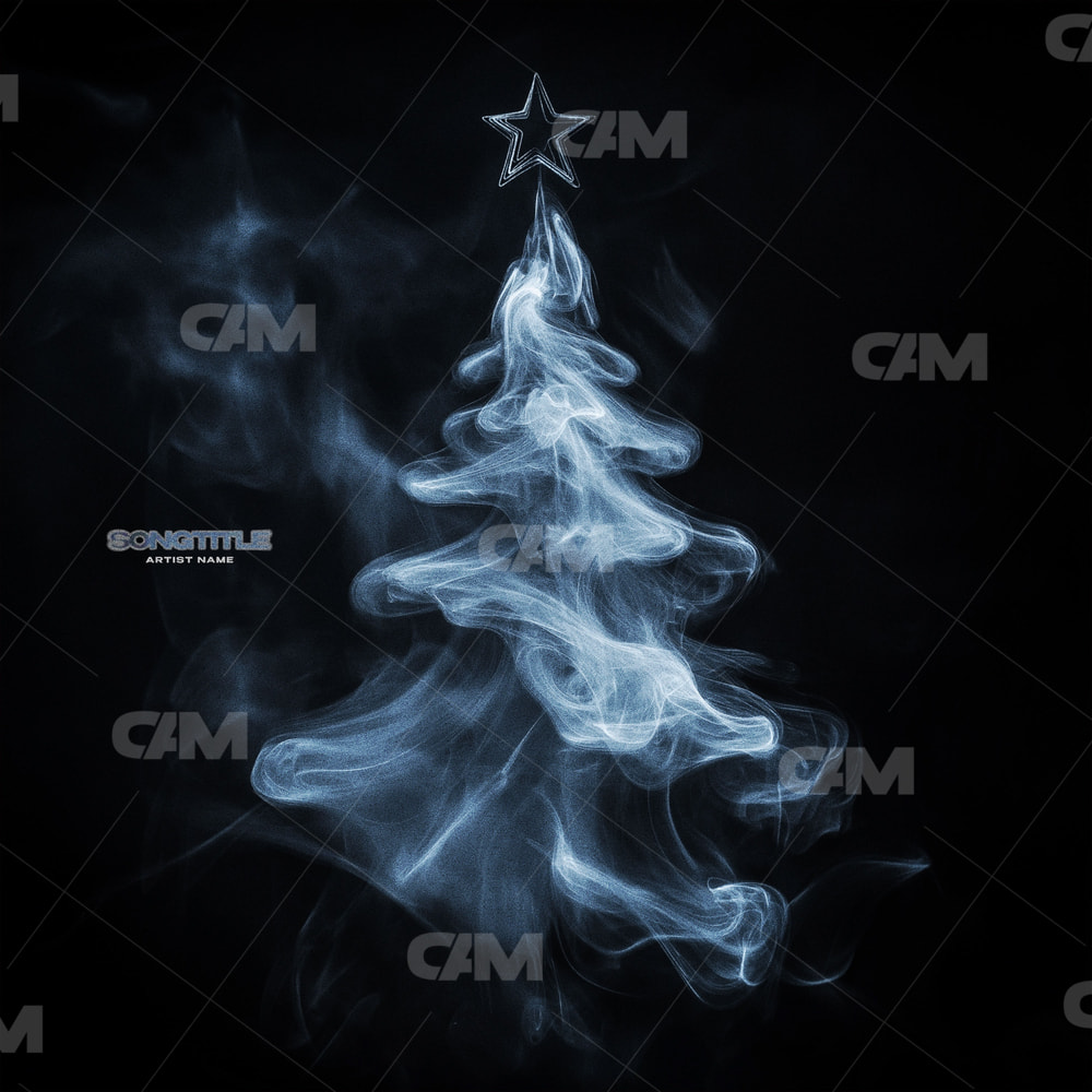 Christmas Tree Made Of Smoke