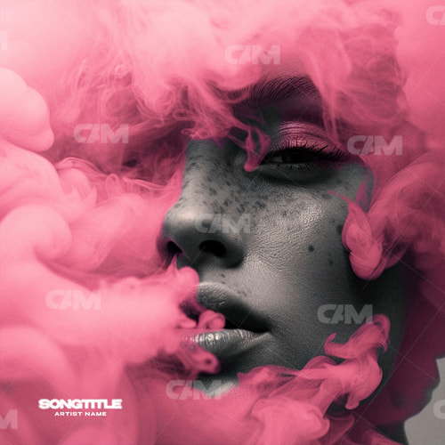 Girl In Pink Smoke